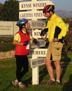Central Coast Outdoors Wine Bike Trip
