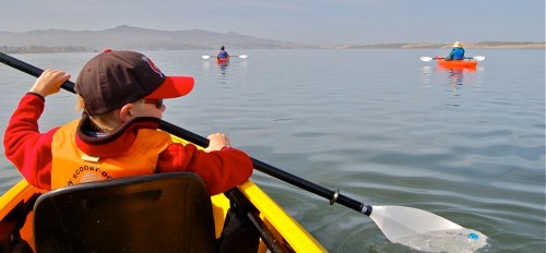 Family kayak tour on Morro Bay